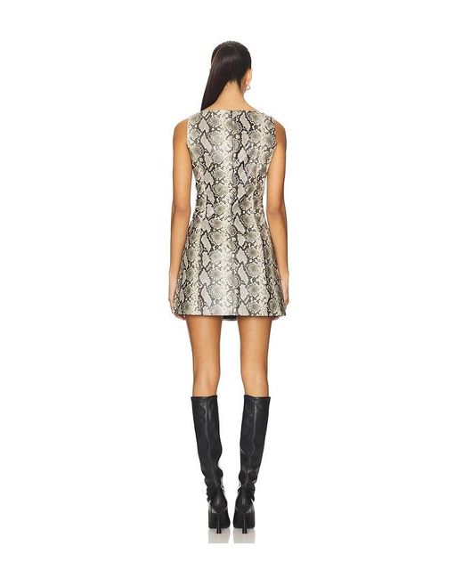 ROBE COURTE PYTHON en Grey Line & Dot en coloris Natural