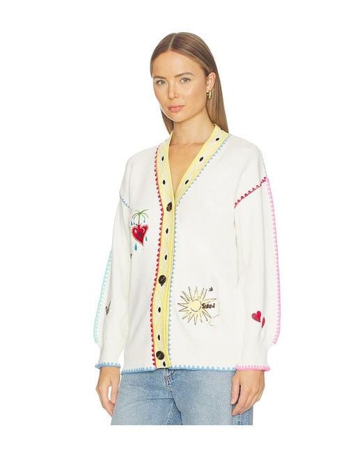 Never Fully Dressed White Celestial Martha Cardigan