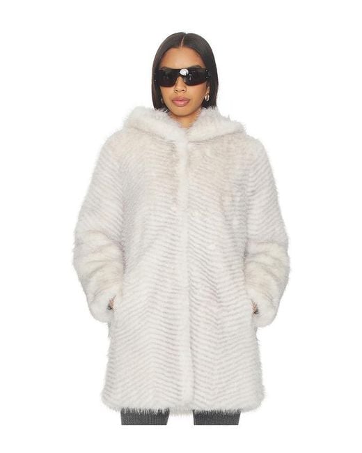 Generation Love White Eden Faux Fur Coat