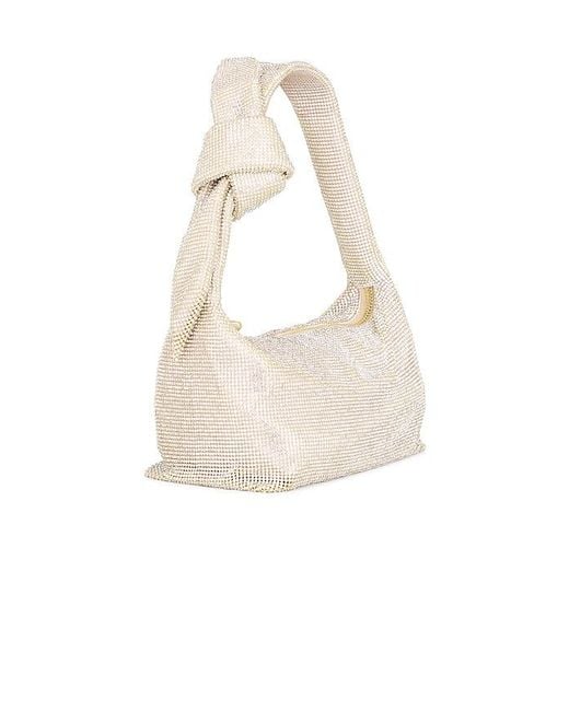 Emm Kuo White Waverly Crystal Mesh Mini Hobo