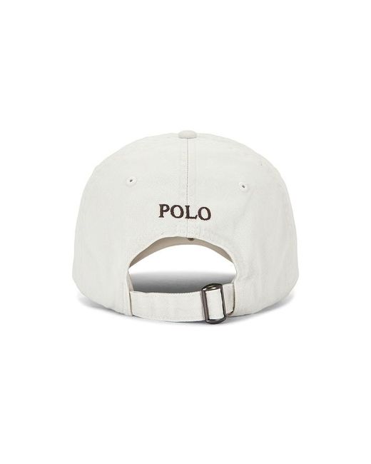 Polo Ralph Lauren White Chino Sport Cap for men