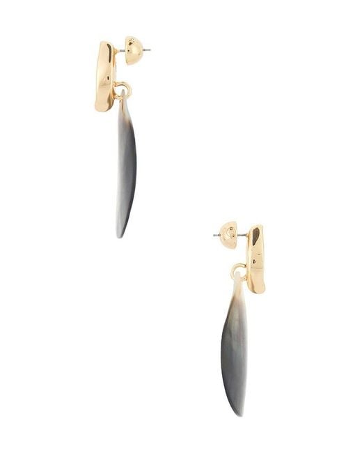 Ettika White Shell Statement Earrings