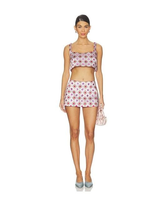 retroféte Pink Ophelie Skort