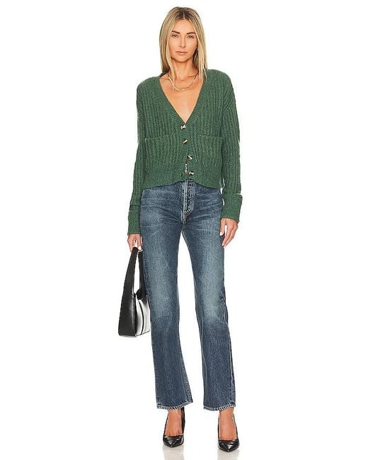 Lovers + Friends Green Caroline Cardigan
