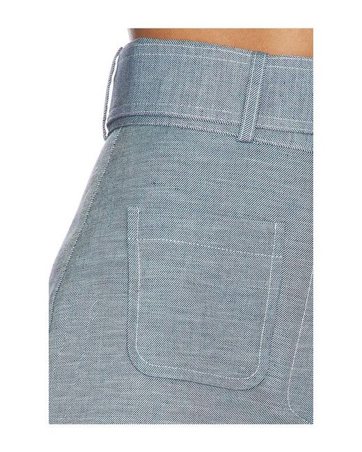 Matthew Bruch Blue Belted Pocket Short