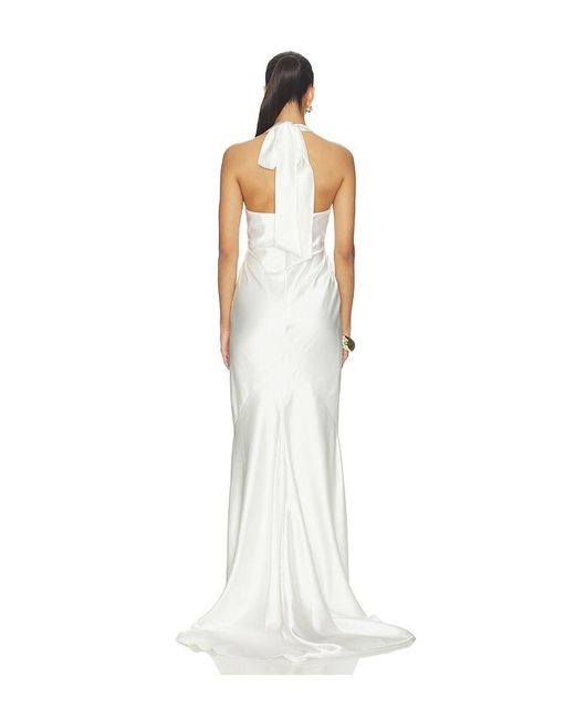 Nookie White Scarlet Plunge Gown