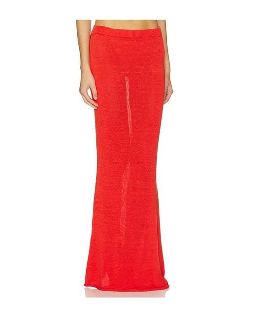 SER.O.YA Red Kora Knit Skirt