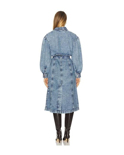 seventy + mochi Blue Bonnie Trench