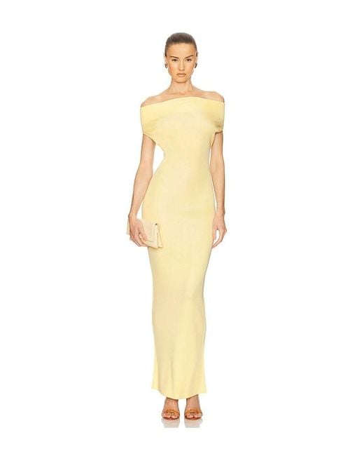 Helsa White Aaliyah Maxi Knit Dress