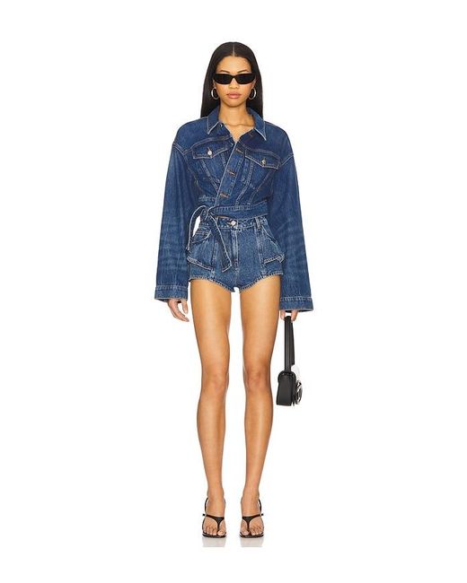 AKNVAS Blue Riley Denim Shorts