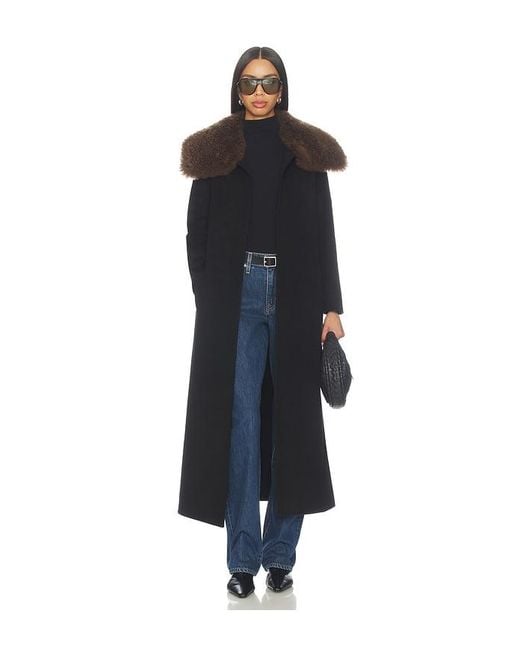 Susanna Chow Blue X Revolve Sloane Cashmere Shearling Coat