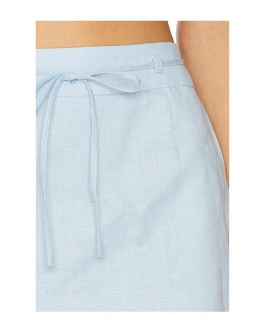 MINKPINK Blue Pandora Tie Mini Skirt