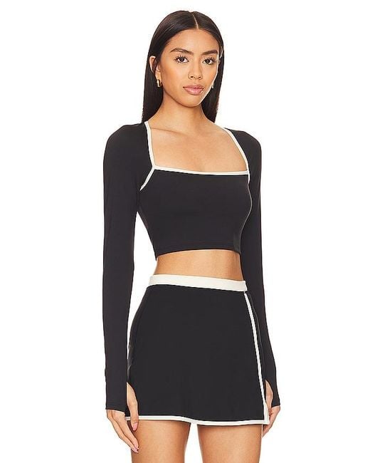 LSPACE Black Campbell Top