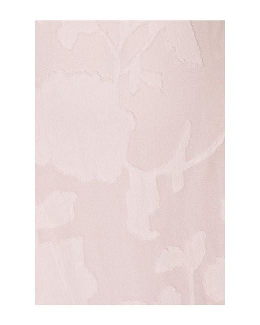 Runaway the Label White Ellerby Frill Trim Maxi Dress