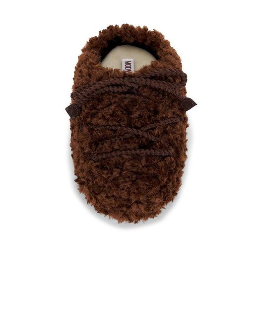 Moon Boot Brown Evx Curly Mule