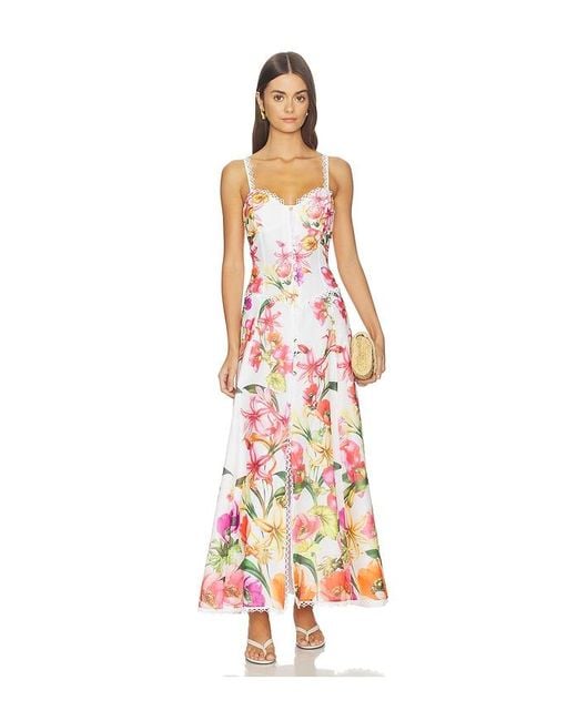 Charo Ruiz White Solara Long Dress