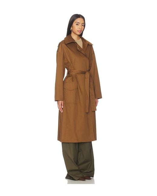 Rag & Bone Brown Rue Cotton Trench