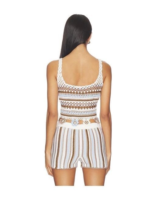 MY BEACHY SIDE White Noa Hand-Crocheted Top