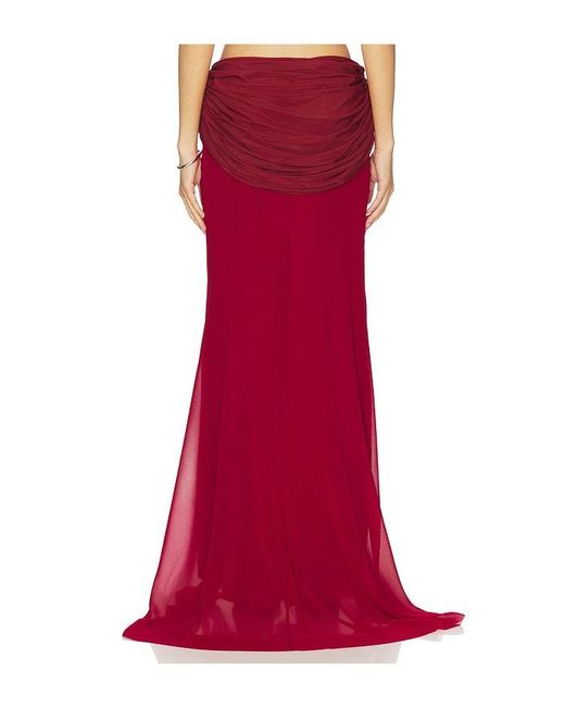 Aniye Records Red Tecla Long Skirt