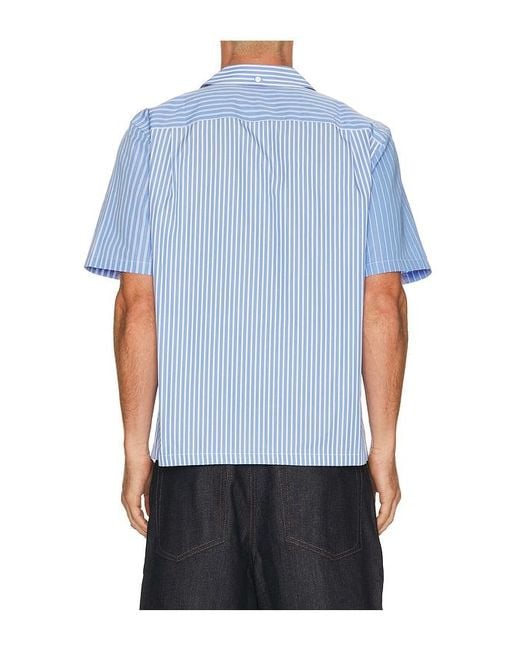Rag & Bone Blue Avery Poplin Shirt for men