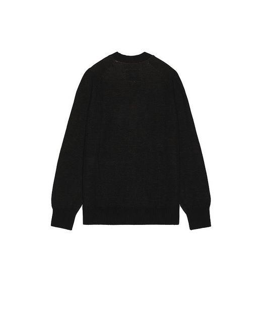Kardo Black Agamay Knitted Cardigan With Patch Pockets for men