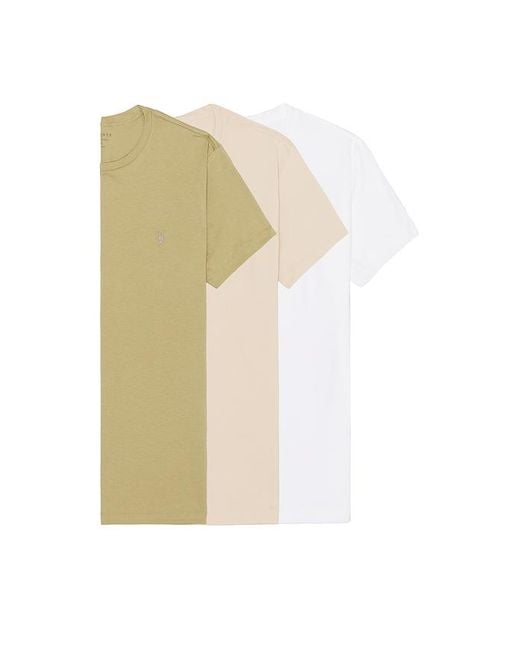 AllSaints White Tonic Crew Neck Tee 3 Pack for men