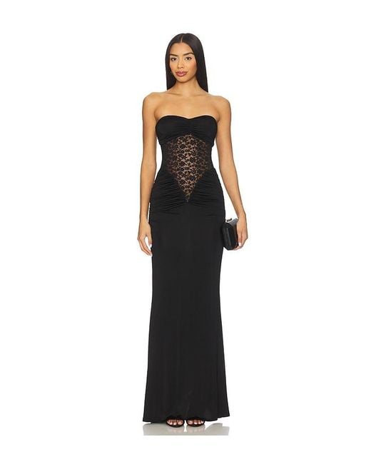 Lovers + Friends Black Cassidy Gown