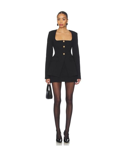 GOOD AMERICAN Black Soft Stretch Ponte Mini Skirt