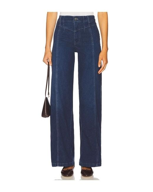 Free People Blue Libre Wide Leg