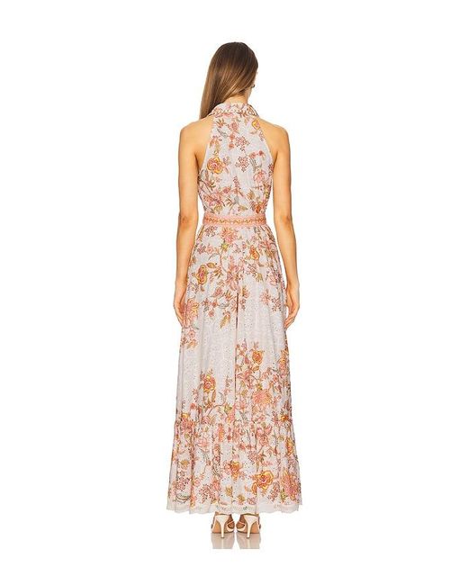 Hemant & Nandita White Long Shirt Dress With Buckle Belt