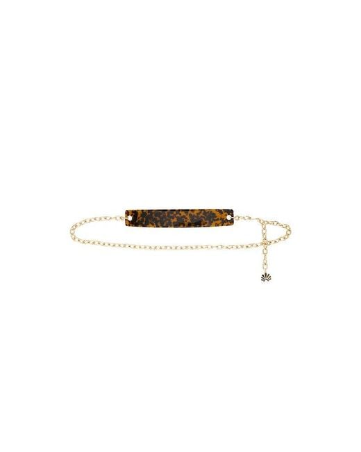Lele Sadoughi Multicolor Bessette Chain Belt