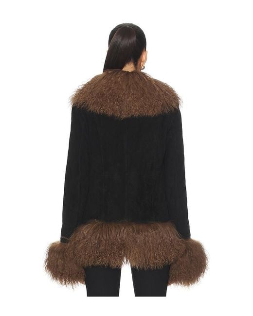 Susanna Chow Brown Dorothy Suede Coat