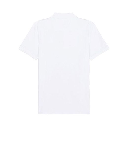 Calvin Klein White Smooth Classic Solid Polo for men