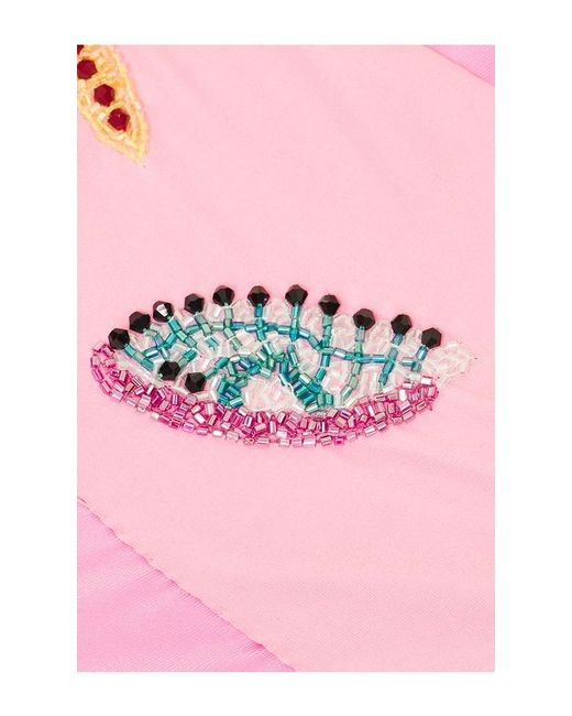 Oceanus Pink Shell Hand Beaded Top