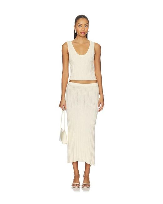 SNDY'S Natural Baha Midi Skirt