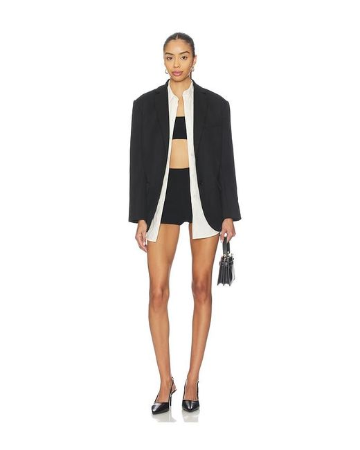 L'academie Black Viv Knit Hot Short