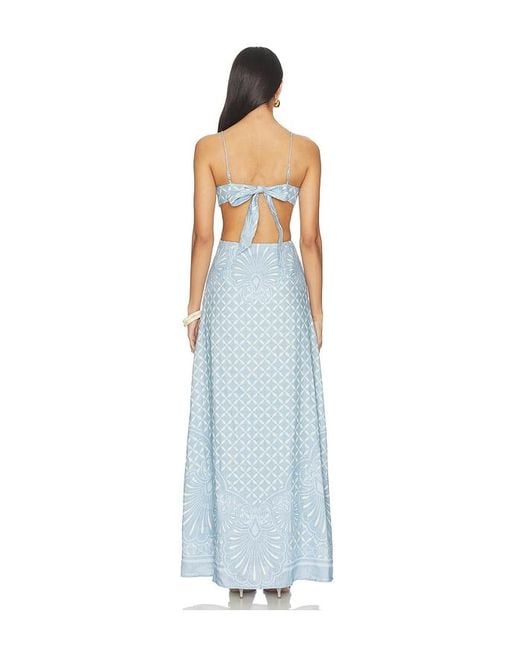 Shani Shemer Blue Maya Maxi Dress
