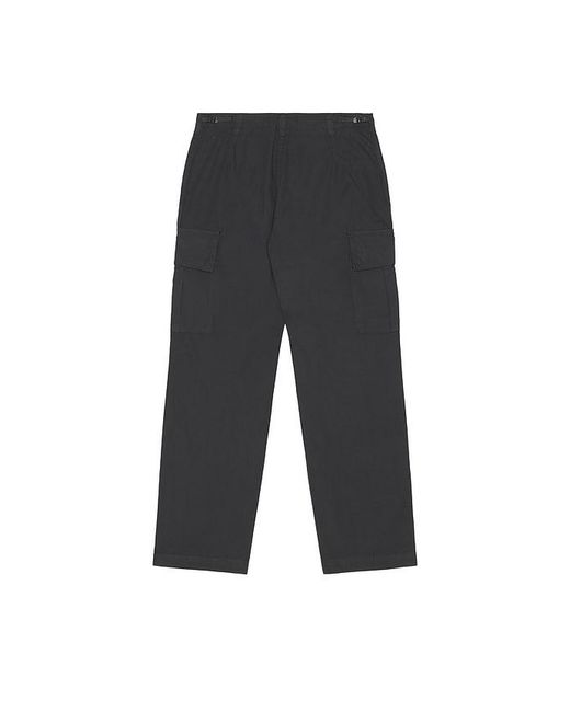 Palmes Black Ripstop Cargo Trousers for men