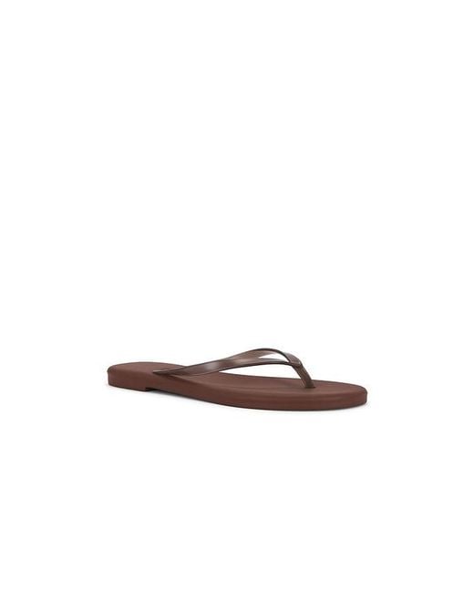 TKEES Brown Aqua Flip Flops