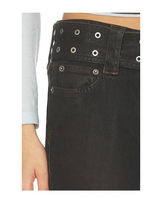 Ksubi Black Soho Lo Belted Flared