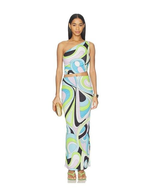 Cin Cin Green City Maxi Skirt