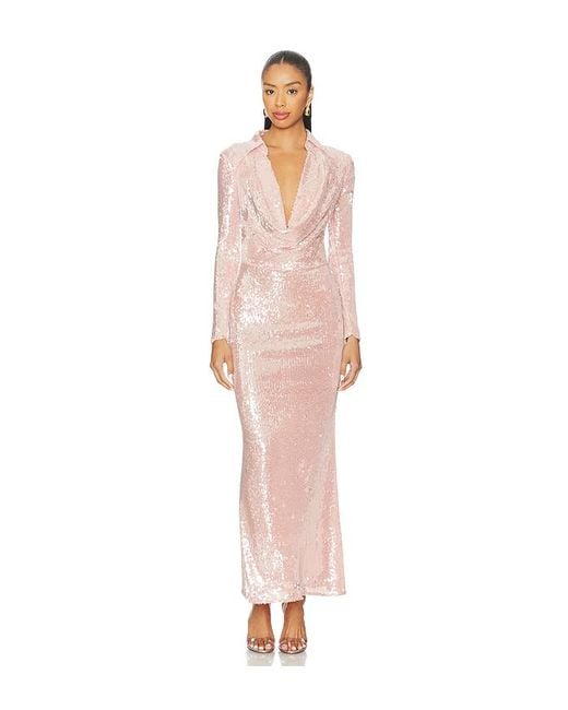 Bardot White Lorel Sequin Mesh Midi Dress