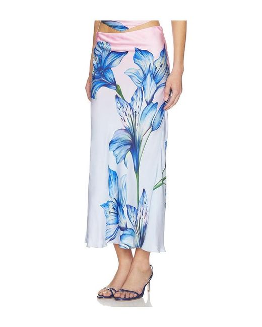 Rococo Sand Blue Midi Skirt