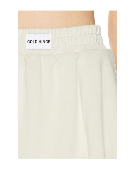 Gold Hinge White Luxesoft Bubble Skirt