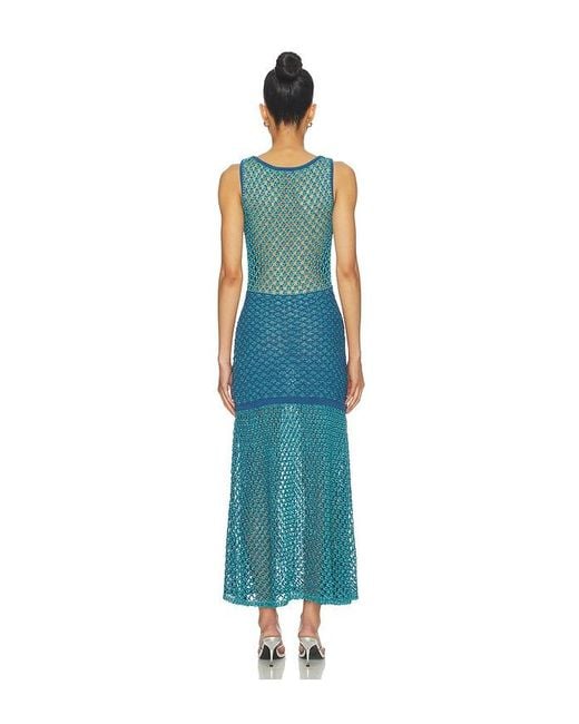 Ph5 Blue Maple Crochet Tank Dress