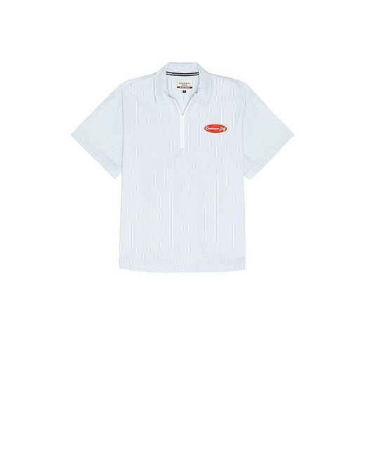Devereux Golf White The Mechanic Quarter Zip Shirt for men