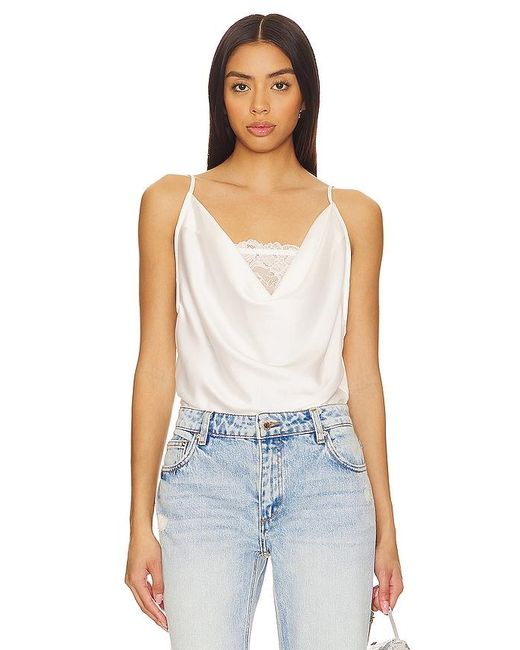 Free People Blue X Intimately Fp Double Date Bodysuit In Ivory Combo