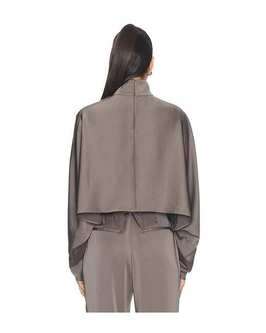 LAPOINTE Brown Oberteil Caftan Top