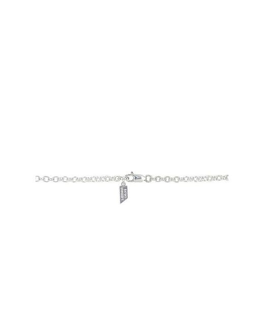 Loren Stewart White Crystal Orb Amulet Necklace