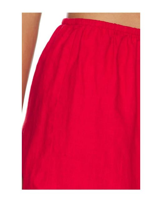 DONNI. Red X Revolve The Linen Midi Short